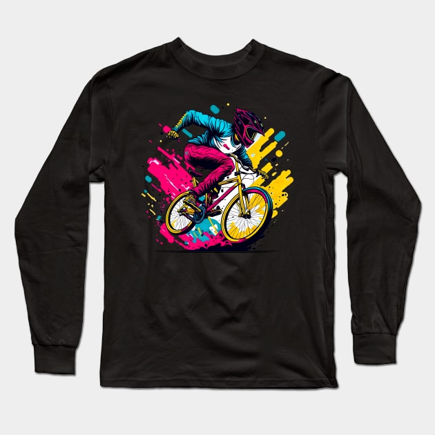 BMX BIKE LOVER Long Sleeve T-Shirt by T-shirt US